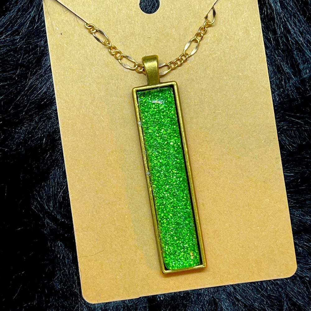 Resin Bezel Necklace